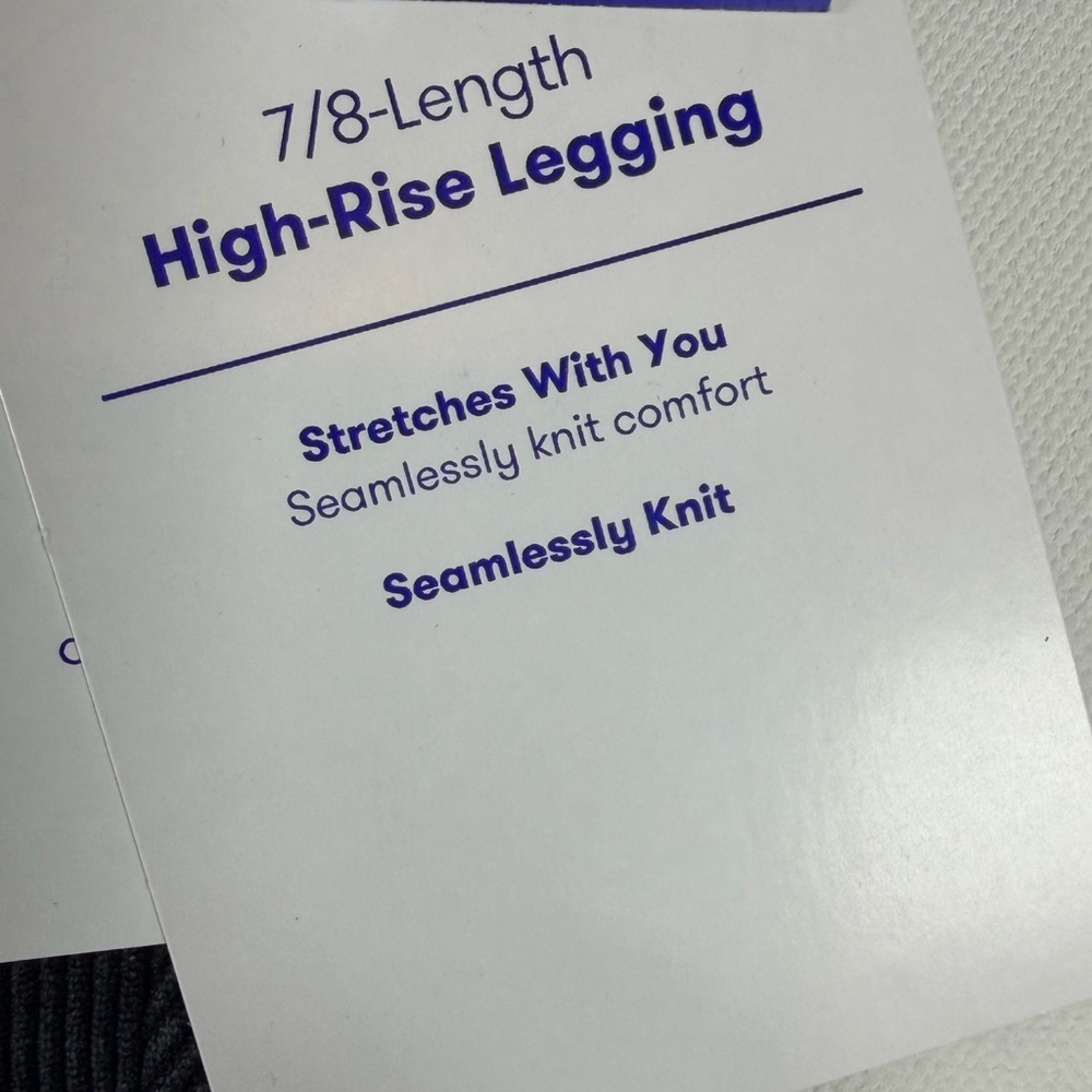 Women's High-Rise Ribbed Seamless 7/8 Leggings - JoyLab - S - Picture 4 of 9
